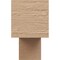 Ekena Millwork 5"W x 30"D x 10"H Thin Chapel Hill Rough Cedar Woodgrain TimberThane Corbel, Primed Tan CORUR05X30X10CHPRCPR - alternate 2